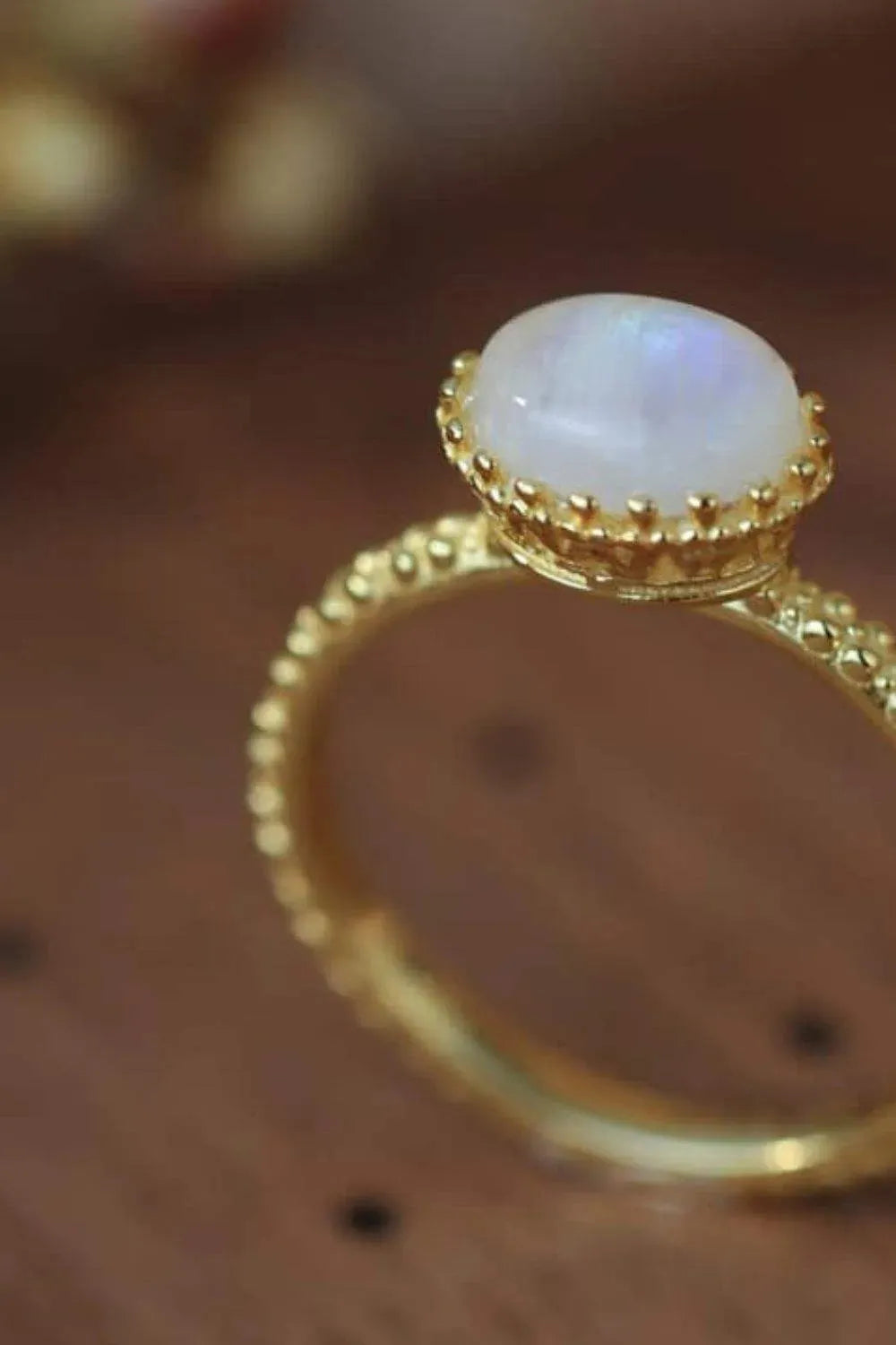 Moonstone 925 Sterling Silver Ring Moonstone - Tophatter Daily Deals